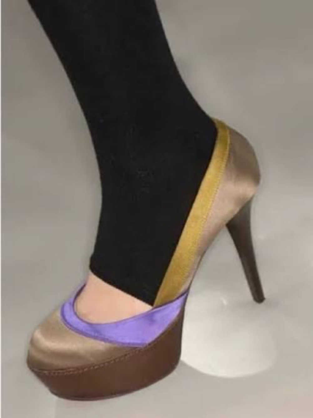 Marni Fall 2007 RTW Satin effect Platform Heel Pumps